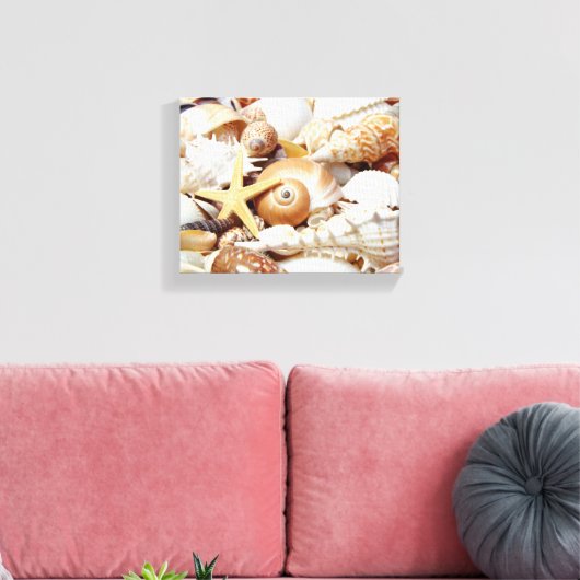 Seashells Canvas Afdruk (Insitu (Woonkamer))