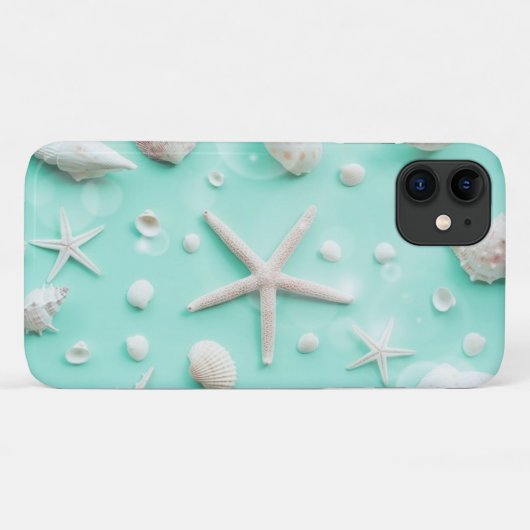 Seashells Case-Mate iPhone Case (Achterkant (horizontaal))
