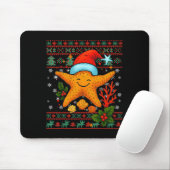 Seashells Christmas Ocean Water Starfish Ugly Xmas Muismat (Met muis)