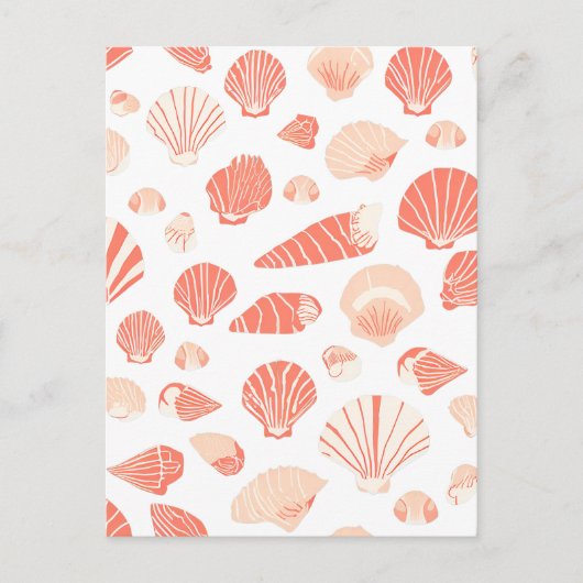 Seashells  Coastal Briefkaart (Voorkant)