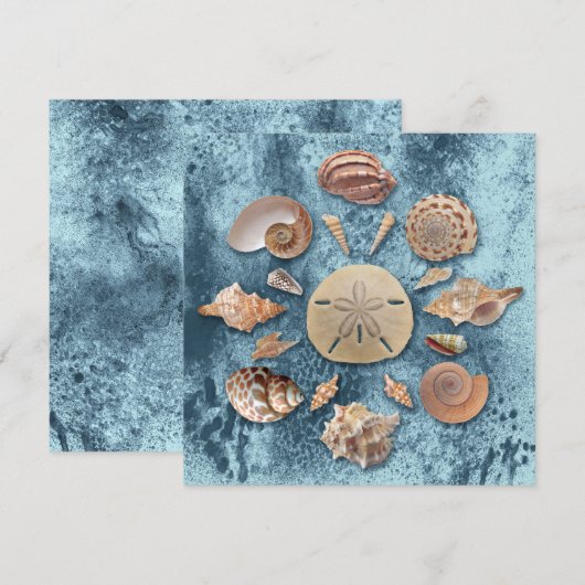 Seashells Collectie Mandala Kaart (Voorkant / Achterkant)