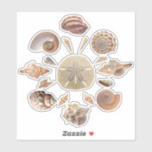 Seashells Collectie Mandala Sticker (Vel)
