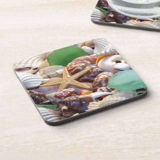 Seashells Cork Onderzetter (Linkerzijde)