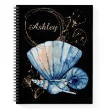 Seashells Custom Name Notitieboek