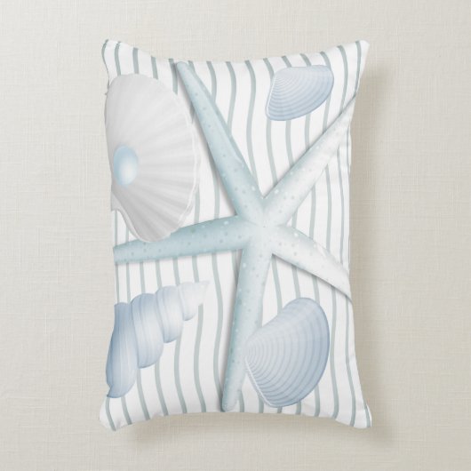 Seashells en parels accent kussen (Voorkant(Verticaal))