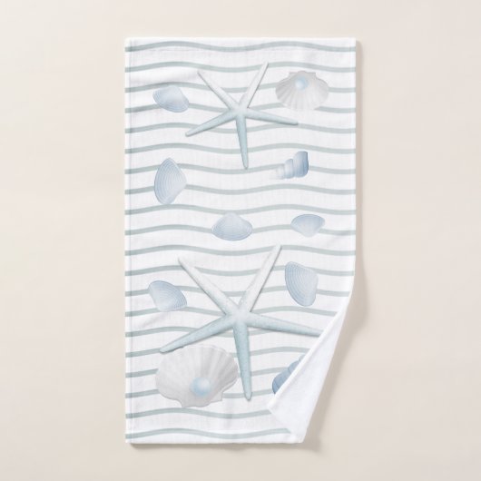 Seashells en parels bad handdoek (Handdoek)