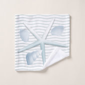 Seashells en parels bad handdoek (Wasdoekje)