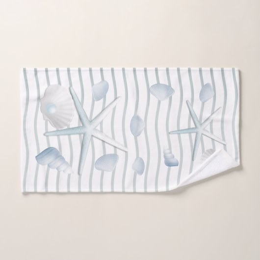 Seashells en parels bad handdoek (Handdoek)