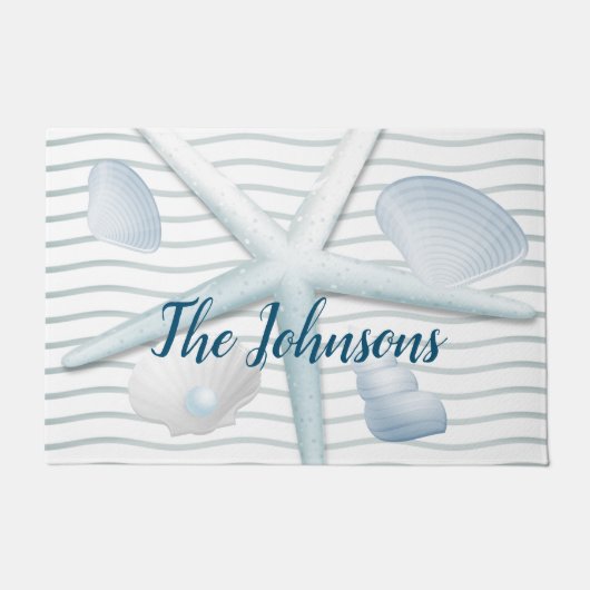 Seashells en parels deurmat (Voorkant)
