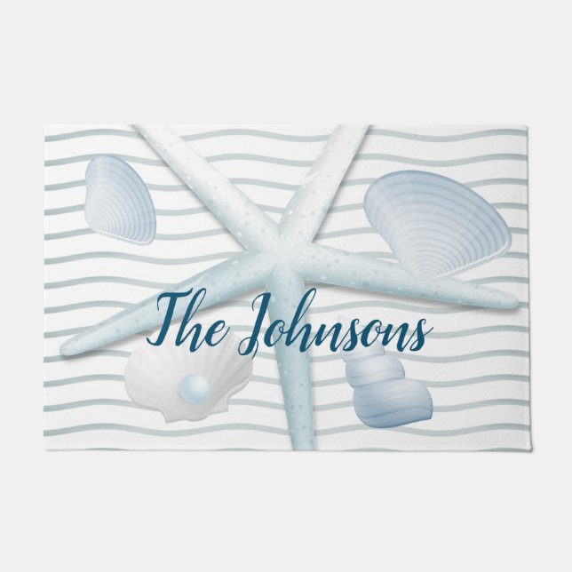 Seashells en parels deurmat (Voorkant)