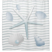 Seashells en parels douchegordijn (Voorkant)