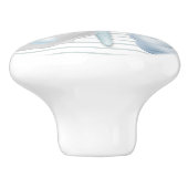 Seashells en parels keramische knop (Zijkant)