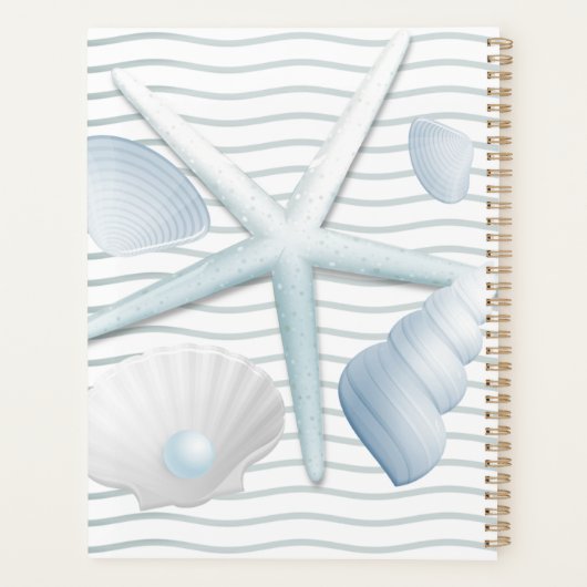 Seashells en parels planner (Achterkant)