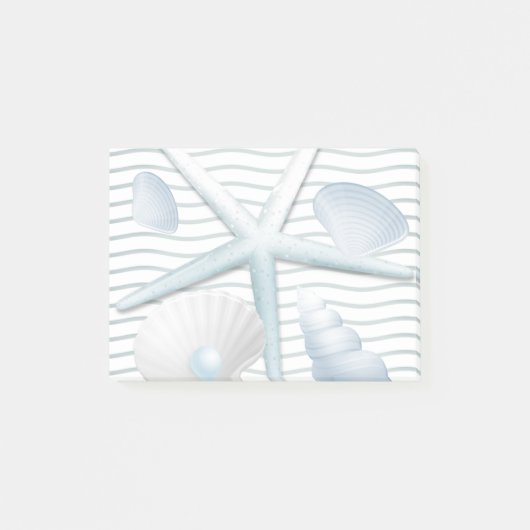 Seashells en parels post-it® notes (Voorkant)