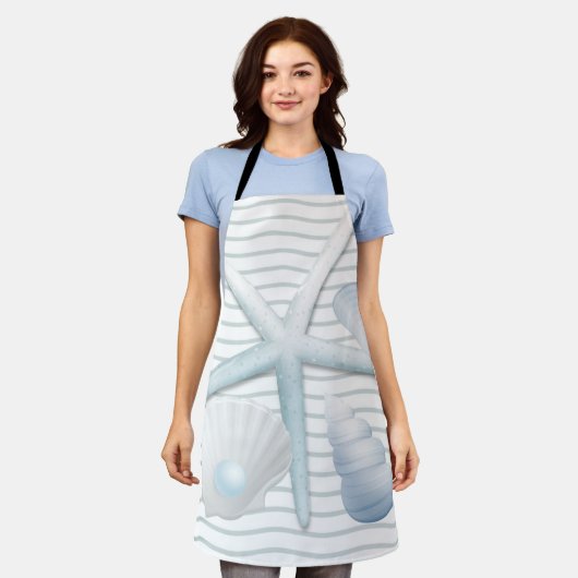 Seashells en parels schort (Gedragen)