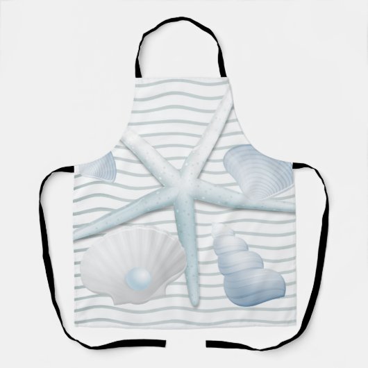 Seashells en parels schort (Voorkant)