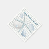 Seashells en parels servet (Hoek)