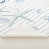 Seashells en parels sherpa deken (3/4)
