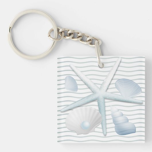 Seashells en parels sleutelhanger (Voorkant)