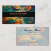 Seashells en Sand Beach thema Visitekaartje (Voorkant / Achterkant)