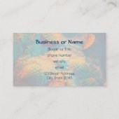 Seashells en Sand Beach thema Visitekaartje (Achterkant)