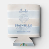 Seashells en Wedding Bells Bachelorette Blikjeskoeler (Achterkant)