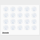 Seashells en Wedding Bells Bachelorette Ronde Sticker (Vel)
