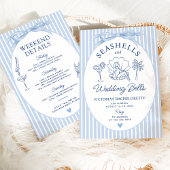 Seashells en Wedding Bells Bachelorette Route Kaart