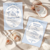 Seashells en Wedding Bells Bachelorette Route Kaart