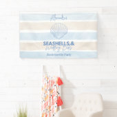 Seashells en Wedding Bells Bachelorette Spandoek (Insitu)