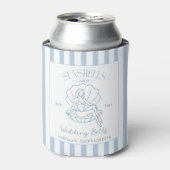 Seashells en Wedding Bells Coastal Bachelorette Blikjeskoeler (Blikje Voorkant)