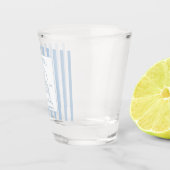 Seashells en Wedding Bells Coastal Bachelorette Shot Glas (Rechts)