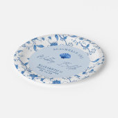 Seashells en Wedding Bells Coastal VRIJGEZELLENFEE Papieren Bordje (Gekanteld)