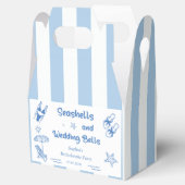 Seashells en Wedding Bells vrijgezellenfeest Bedankdoosjes (Geopend)