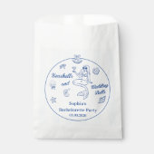 Seashells en Wedding Bells vrijgezellenfeest Bedankzakje (Voorkant)