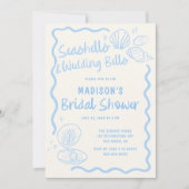 Seashells en Wedding Bells Vrijgezellenfeest Kaart (Voorkant)