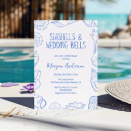 Seashells en Wedding Bells Vrijgezellenfeest Kaart