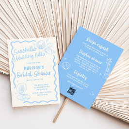 Seashells en Wedding Bells Vrijgezellenfeest Kaart