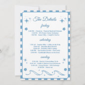 Seashells en Wedding Bells vrijgezellenfeest Kaart (Achterkant)