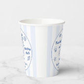 Seashells en Wedding Bells vrijgezellenfeest Papieren Bekers (Links)