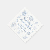 Seashells en Wedding Bells vrijgezellenfeest Servet (Hoek)