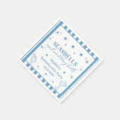 Seashells en Wedding Bells vrijgezellenfeest Servet (Hoek)