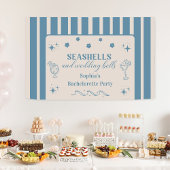 Seashells en Wedding Bells vrijgezellenfeest Spandoek