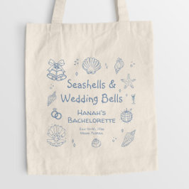 Seashells en Wedding Bells vrijgezellenfeest Tote Bag