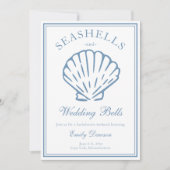 Seashells en Wedding Bells vrijgezellenweekend Kaart (Voorkant)