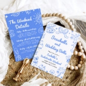 Seashells en Wedding Bells vrijgezellenweekend Kaart