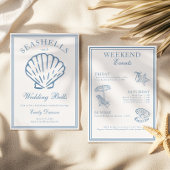 Seashells en Wedding Bells vrijgezellenweekend Kaart