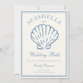 Seashells en Wedding Bells vrijgezellenweekend Kaart (Voorkant)