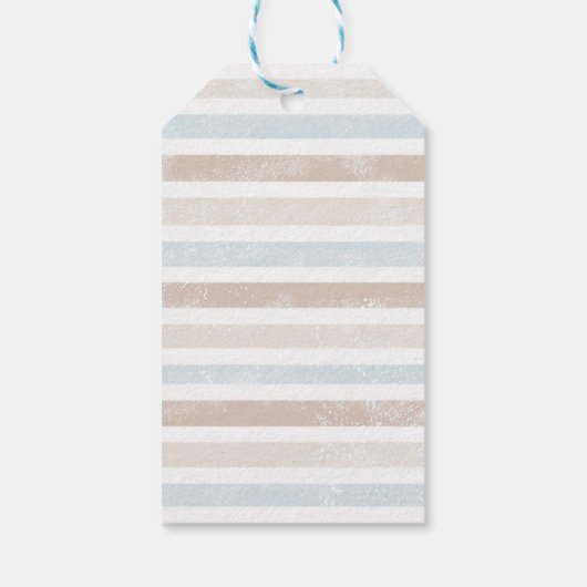 Seashells en Zeeen glas | Kerst koraalkust Cadeaulabel (Achterkant)