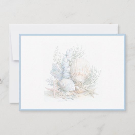 Seashells Flat Note Card Notitiekaartje (Voorkant)